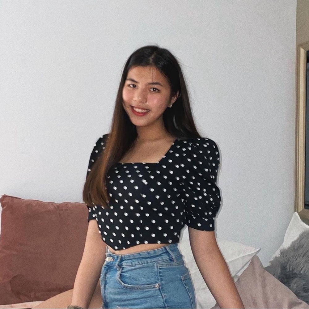 Topshop polka dot top